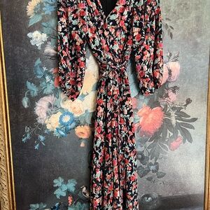 DKNY Faux Wrap Floral Print Women's Dress